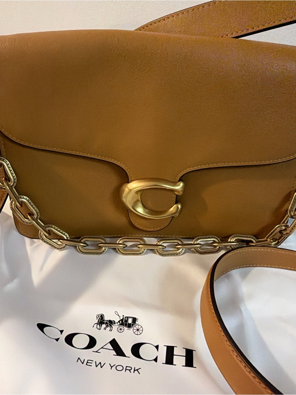 Coach Chain Tabby Shoulder Bag - Picture 4 of 8